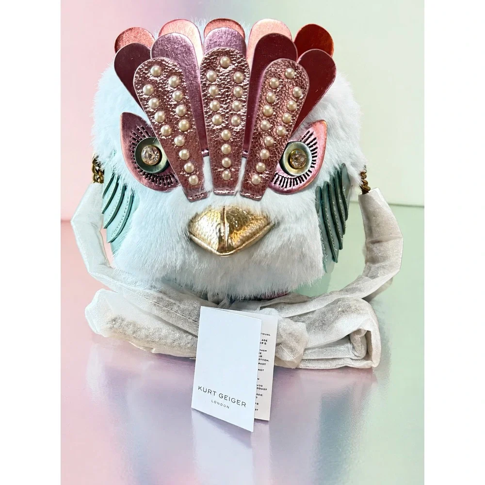 Kurt Geiger Faux Fur Soft Eagle Bag 6